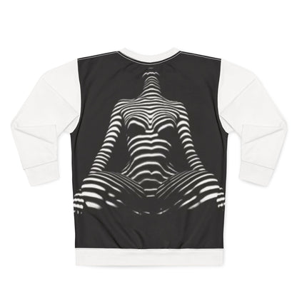 Sexy Body Art Striped Sweatshirt Unisex